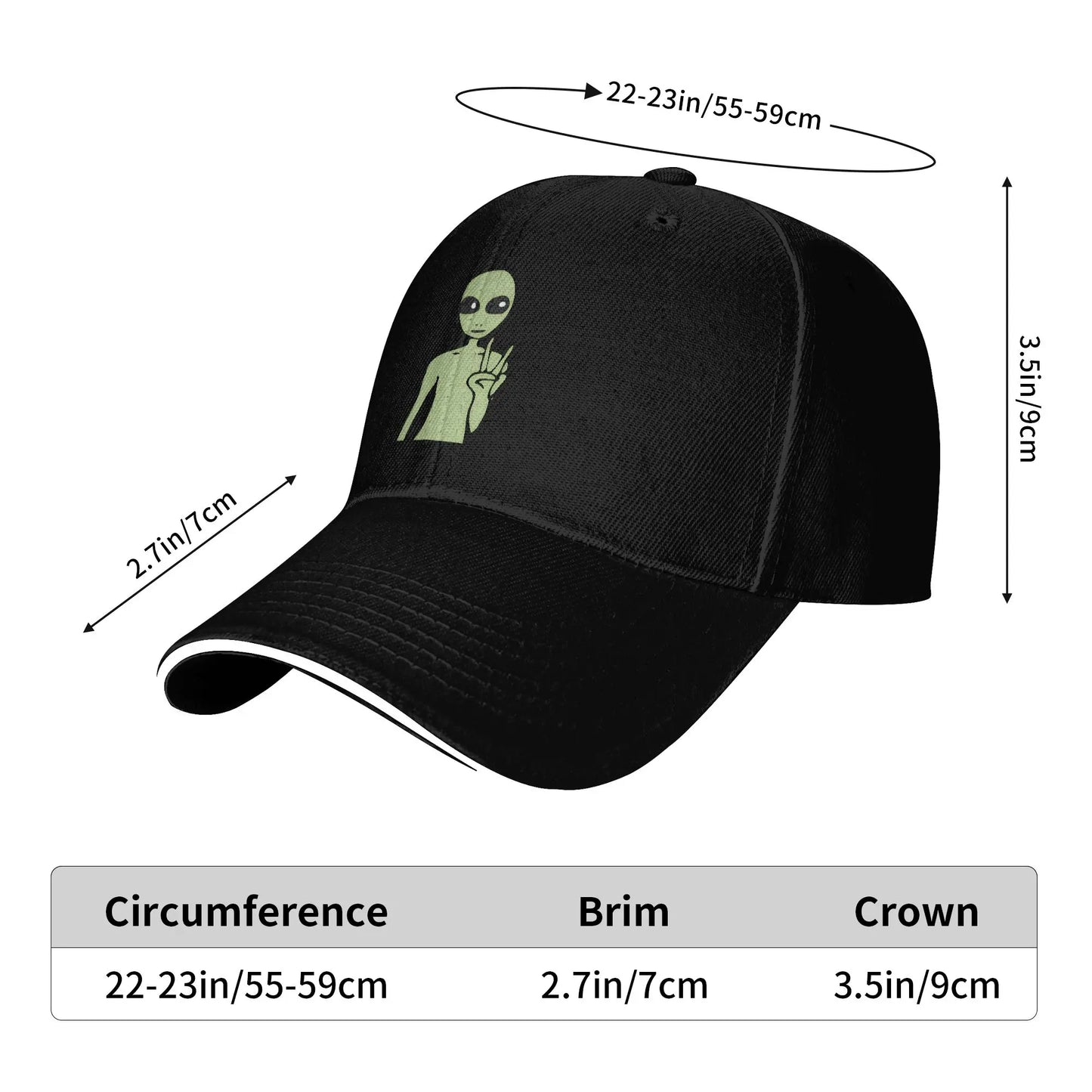Summer UFO We Come In Space Alien Baseball Cap
