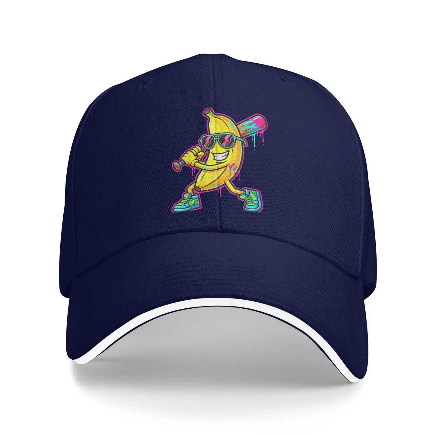 Banana Funny Baseball Drip Ice Cream Casual Baseball Cap