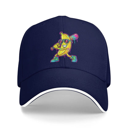 Banana Funny Baseball Drip Ice Cream Casual Baseball Cap