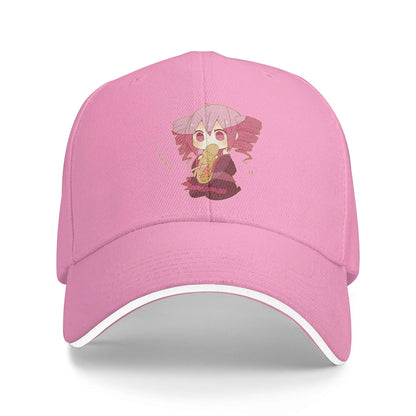 Chibi Kasane Teto Eating Bread Baseball Cap
