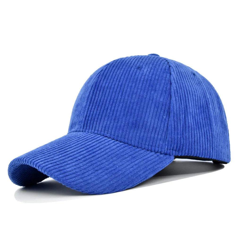 Autumn Winter Baseball Cap Women Corduroy Winter Hats For Women