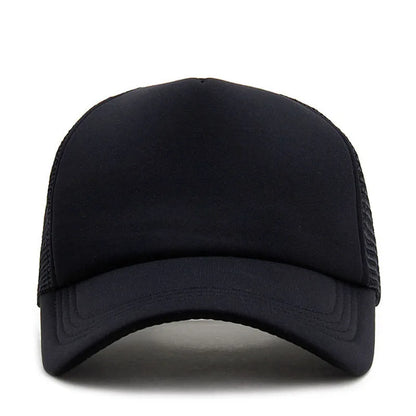 Unisex Cap Casual Plain Mesh Baseball Cap Adjustable