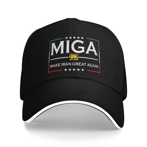 Iranian Make Iran Great Again Emblem Of Iran MIGA Baseball Cap