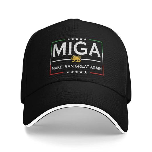 Iranian Make Iran Great Again Emblem Of Iran MIGA Baseball Cap