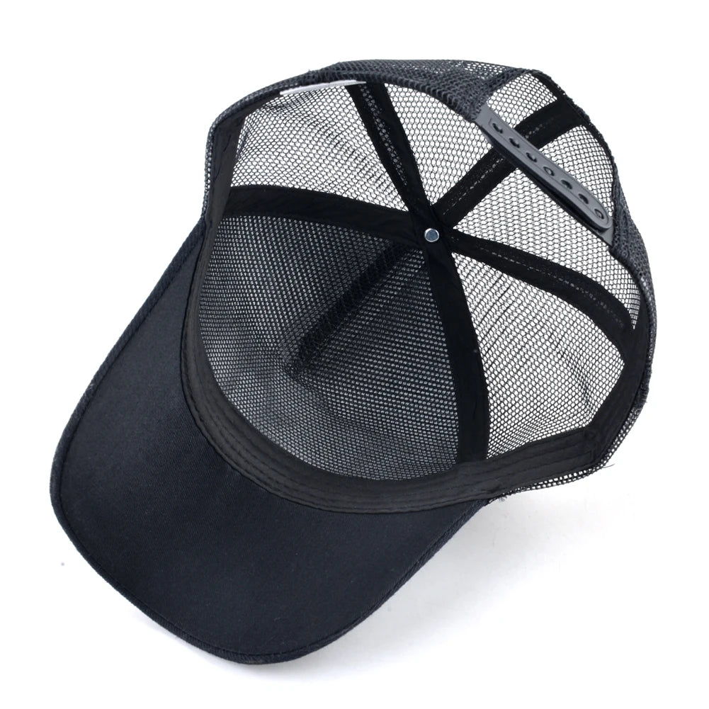 Fashion Baseball Cap With Embroidery Wolf Patch Snapback Hip Hop Men Women