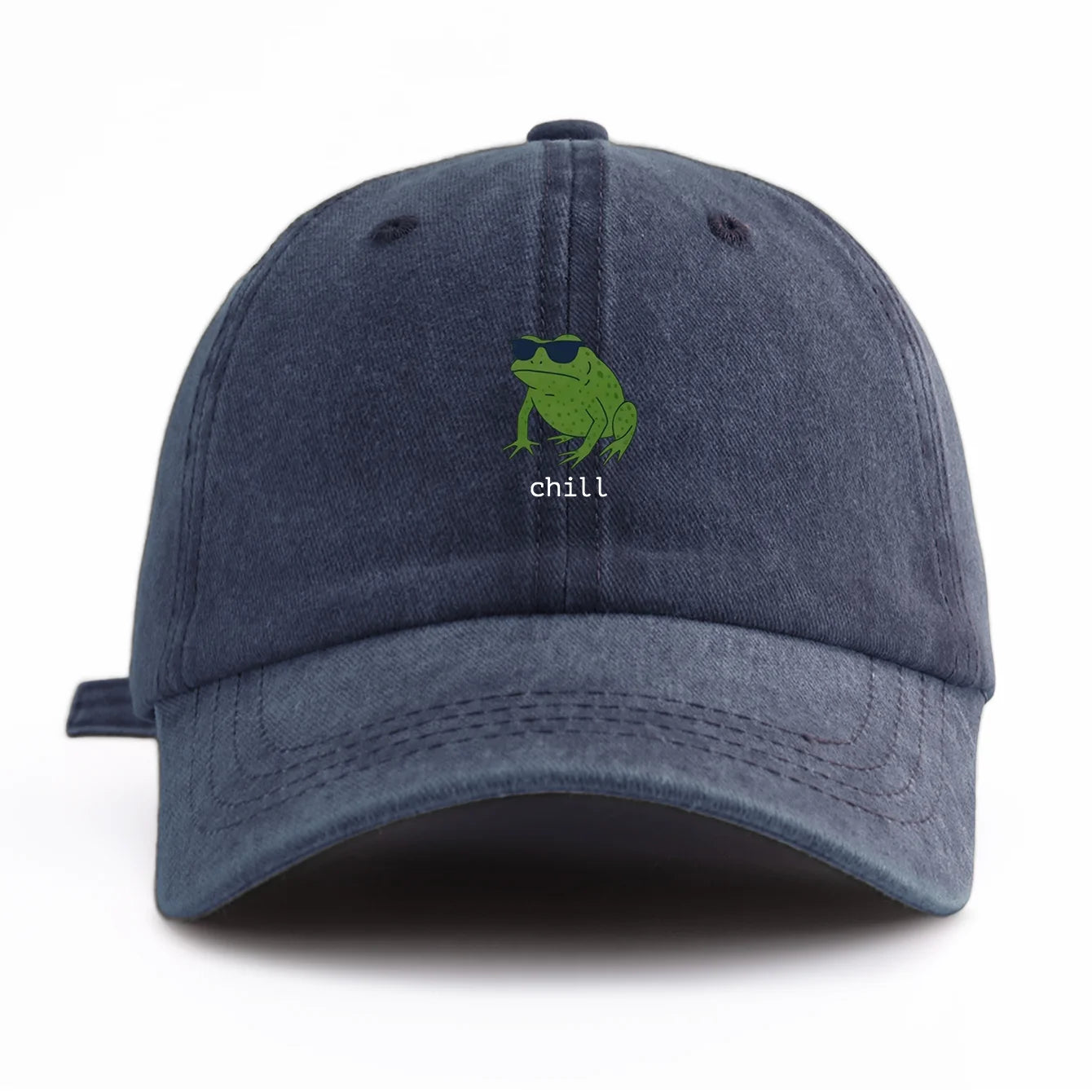 Chill Print Washed Baseball Cap For Adults