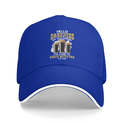 Hello Darkness My Old Friend Sandwich Cap Adult Baseball Cap