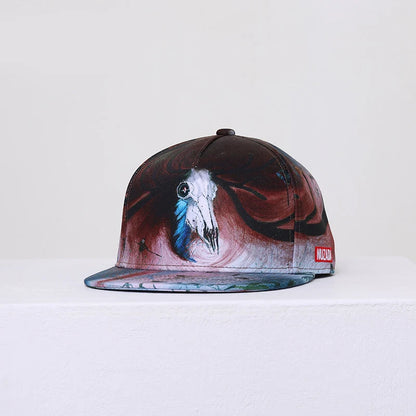 New Arrival Men Women Baseball Cap Graffiti Print Couple Snapback Hat