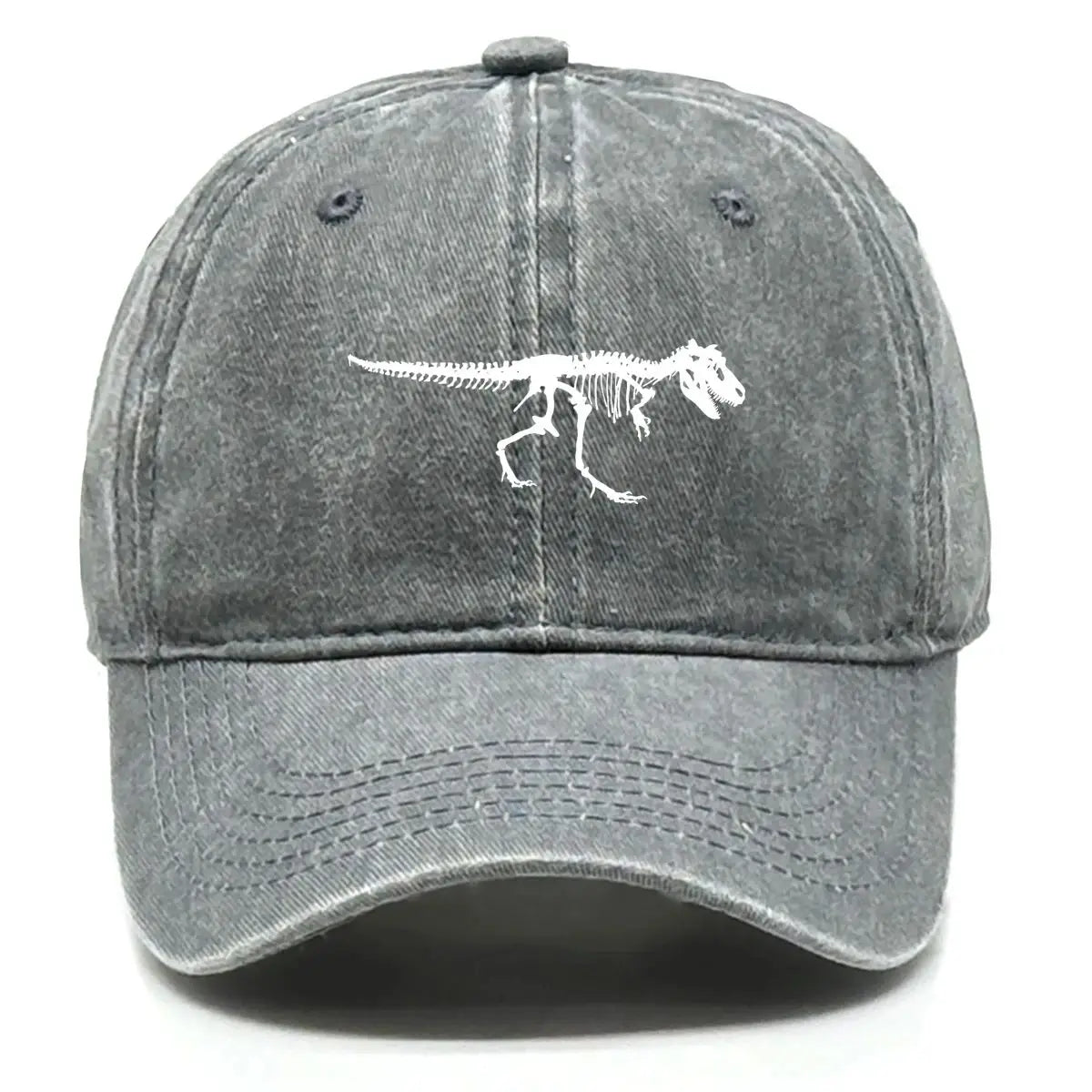 Skeleton Dinosaur Print Baseball Cap