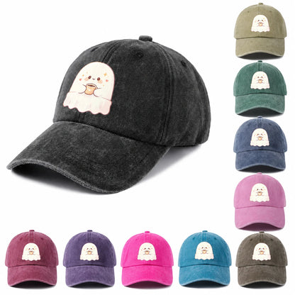 Cute Duck Ghost Graphic Baseball Cap