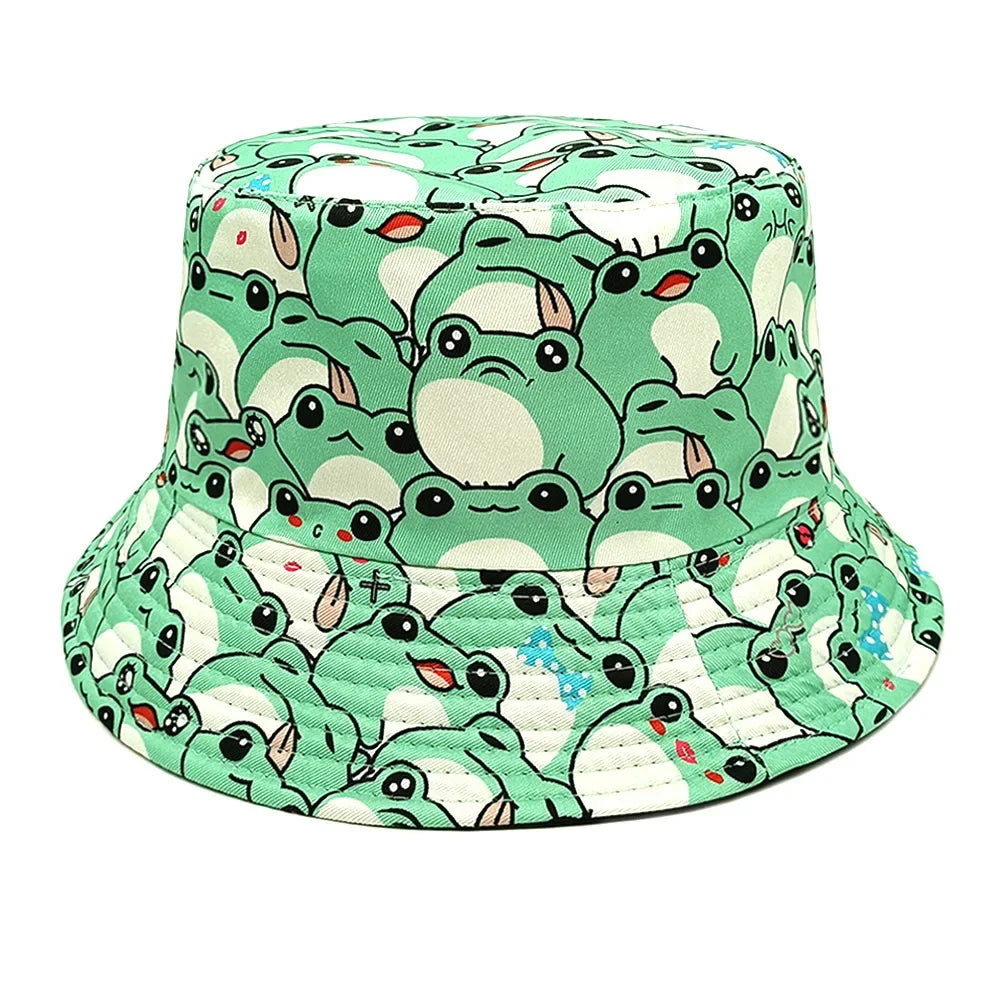 Male and Female Students Cute Sun Shading Basin Hat Bucket Hat Cartoon