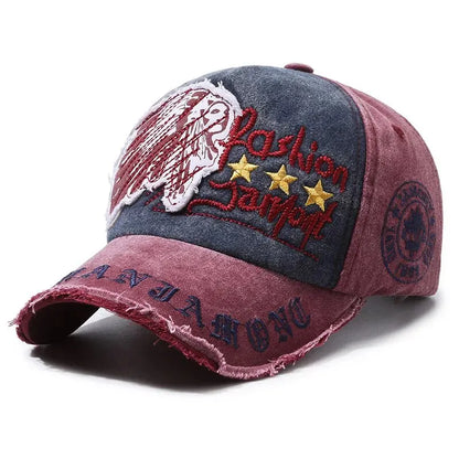 Four Seasons New Baseball Cap Retro Distressed Casual Outdoor Sports Hat