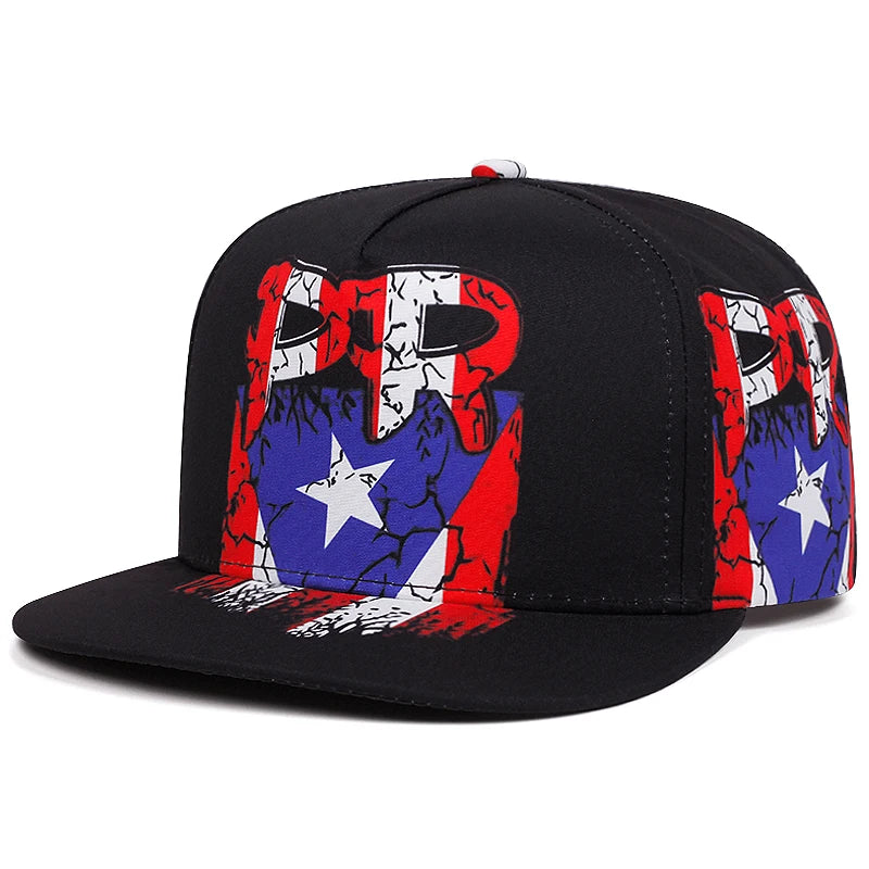 New Flat brimmed Hat National Flag