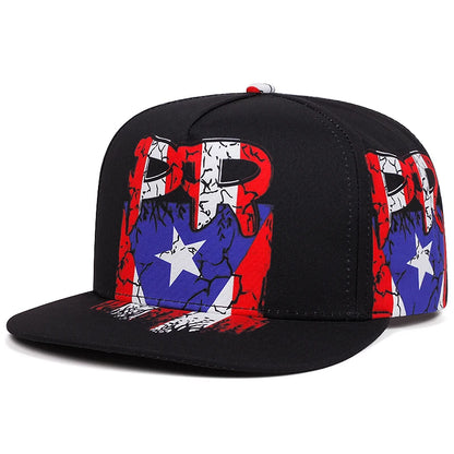 New Flat brimmed Hat National Flag