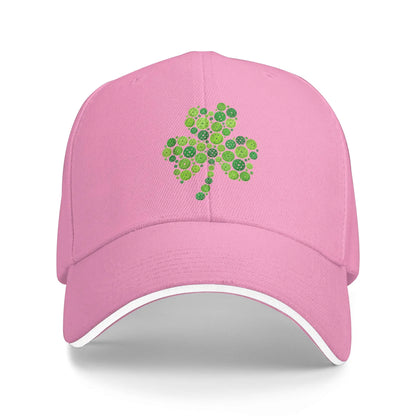 Pickleball Shamrock St Patricks Day Pickleball Baseball Cap