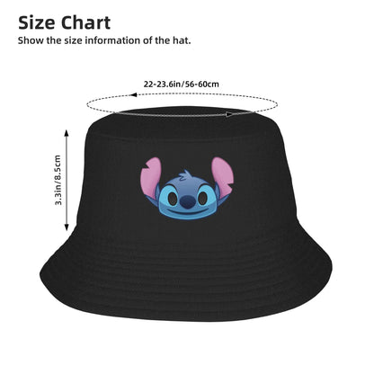 Unisex Bucket Hat Lilo & Stitch Vocation Getaway Headwear Fisherman Hats Cartoon Panama Hat
