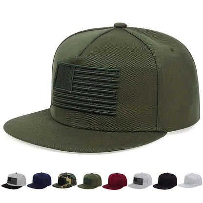 Unisex American Flag Embroidery Baseball Hats Snapback Caps