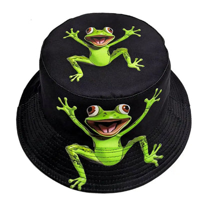 Four Seasons Polyester Cartoon Print Bucket Hat