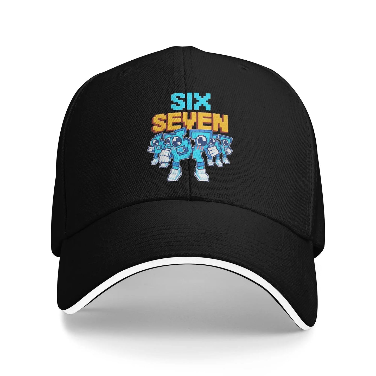 67 Six Seven 6-7 Funny Steal Brainrot Gaming Meme Baseball Caps
