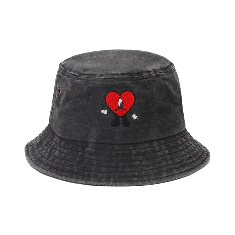 Trendy Bad Bunny Fisherman's Hat Wide Brim Sun Protection Men Sun Hat Bucket Hat