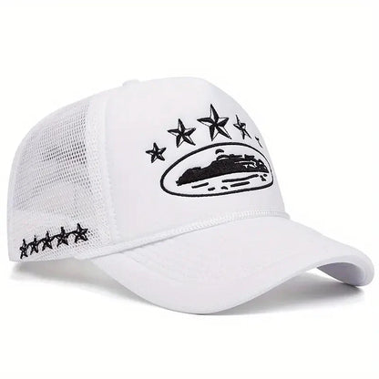 Fashionable And Simple Star-embroidered Sponge Baseball Caps