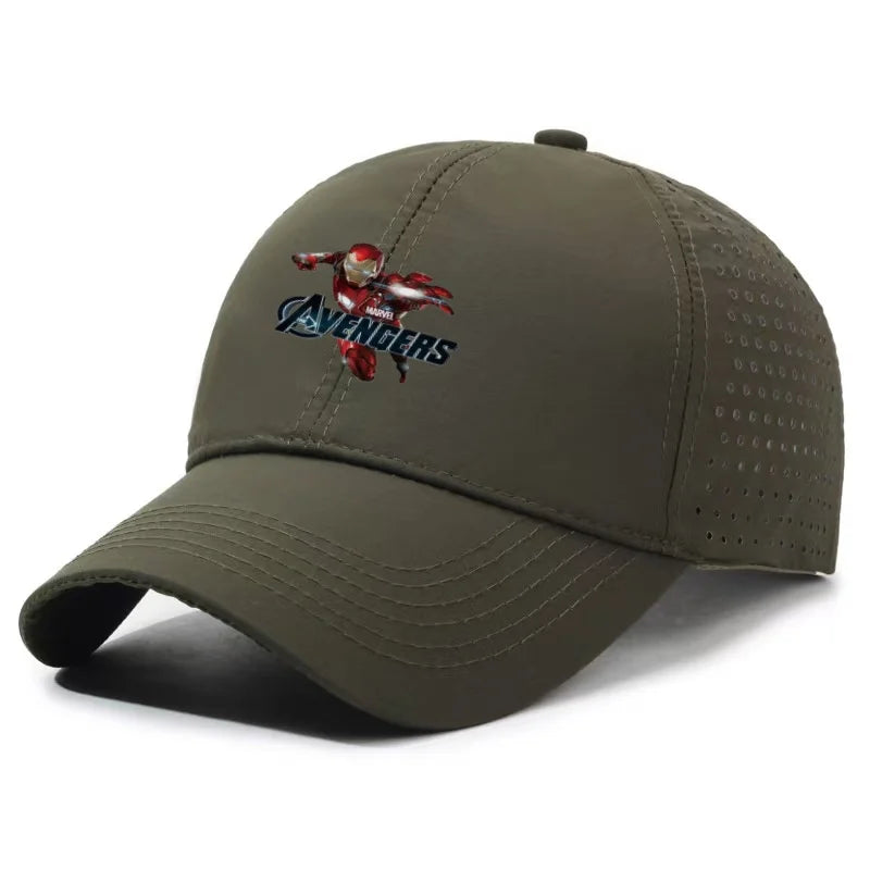 Marvel Summer Sweat-Wicking Breathable Outdoor Sun Hat Baseball Cap