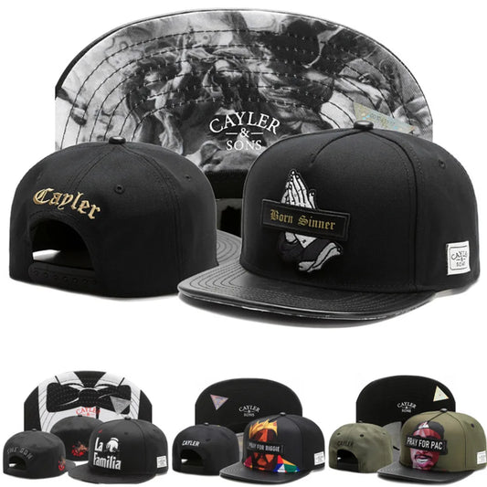 Classic Snapback Hat Cap Hip Hop Style Flat Bill Blank