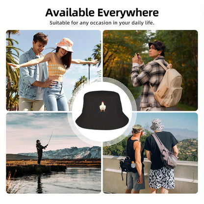 Rooster Print Fisherman Hat Is Comfortable And Versatile