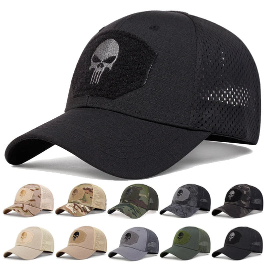 Unisex Skull Embroidery Baseball Cap