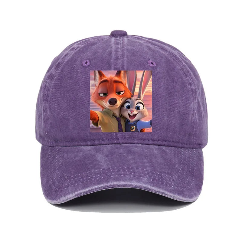 Zootopia Judy Nick Cute Versatile Protection Windproof Outdoor Casual Fashion Baseball Cap