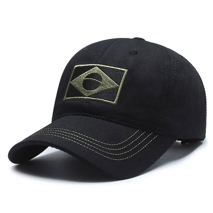 Summer Sun Protection Brazil Flag Baseball Cap
