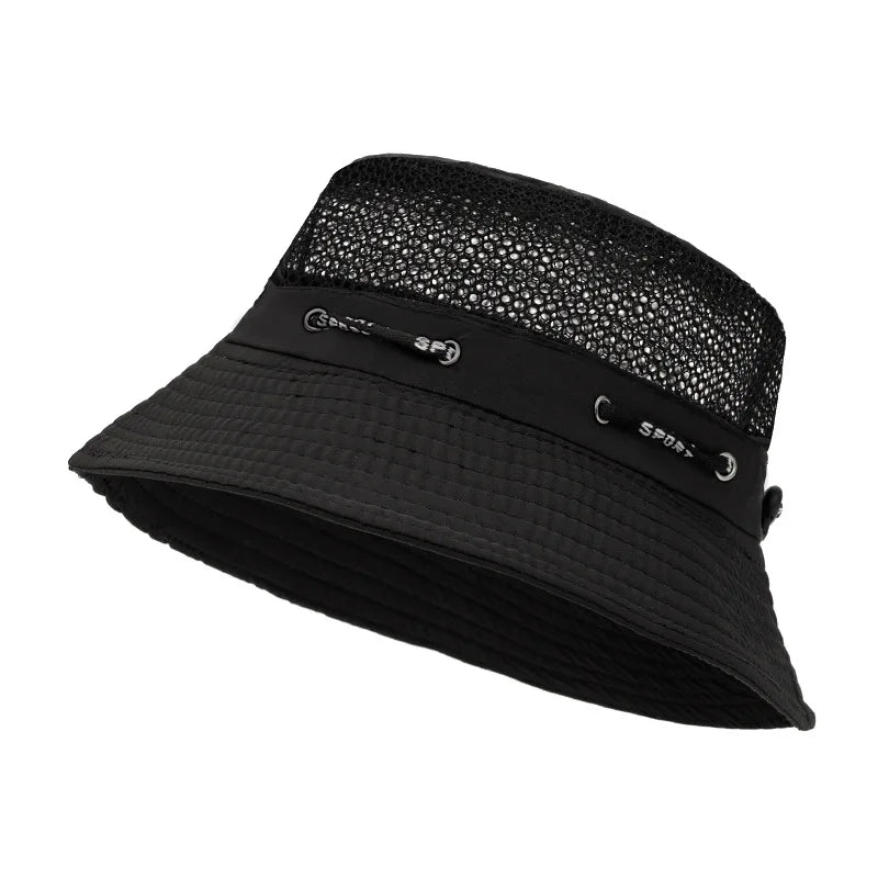 Summer Breathable Mesh Small Basin Hat Bucket Hat