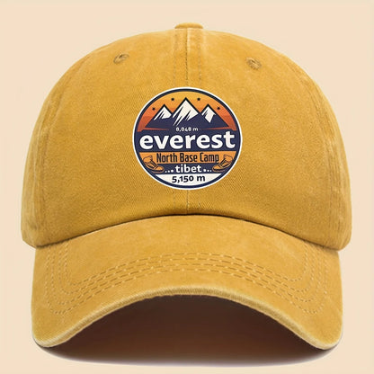 Baseball Cap Featuring "Everest North Base Camp 5, 150 Meters"