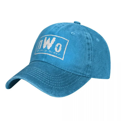 NWO Baseball Cap New World Order Casual Unisex Men Washed Trucker Hat