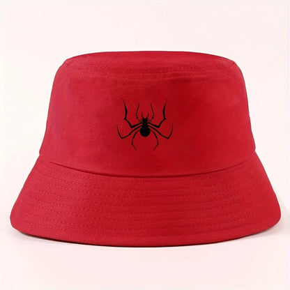 Spider Silhouette Unisex Packable Outdoor Fisherman Hat Bucket Hat