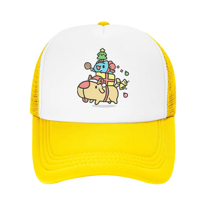 Men Women Bugcat Capoo Bug Cat Trucker Caps Mesh Baseball Cap