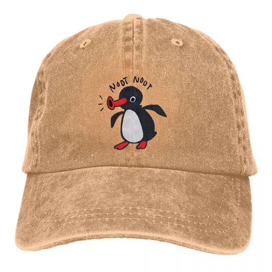 Noot Baseball Cap Men Hats Women Visor Pingu Pinga Penguin TV Caps