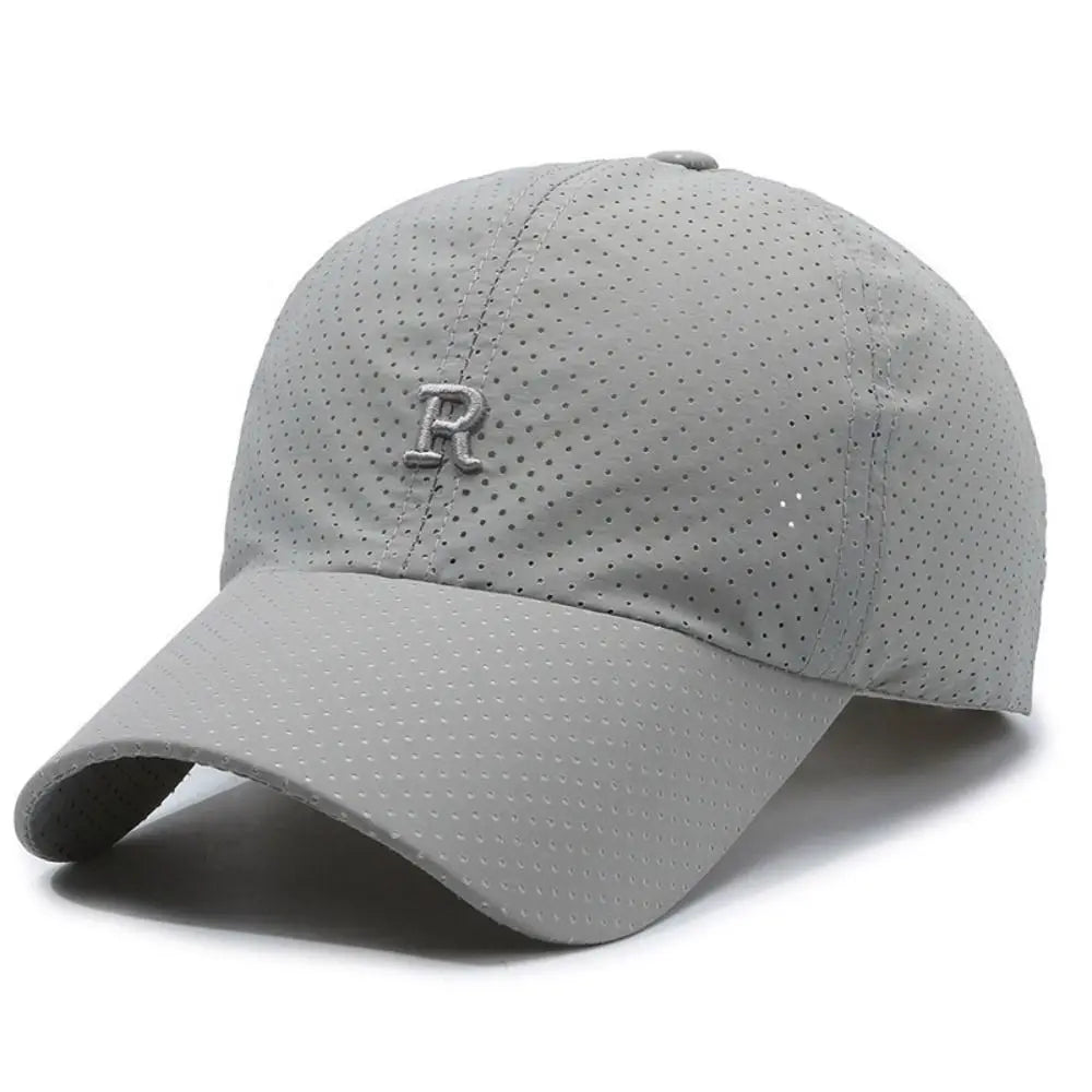 Summer Sun Hat Letter R Embroidery Fishing Cycling Hat Baseball Hat