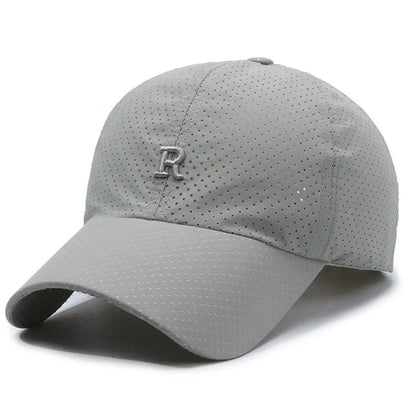Summer Sun Hat Letter R Embroidery Fishing Cycling Hat Baseball Hat