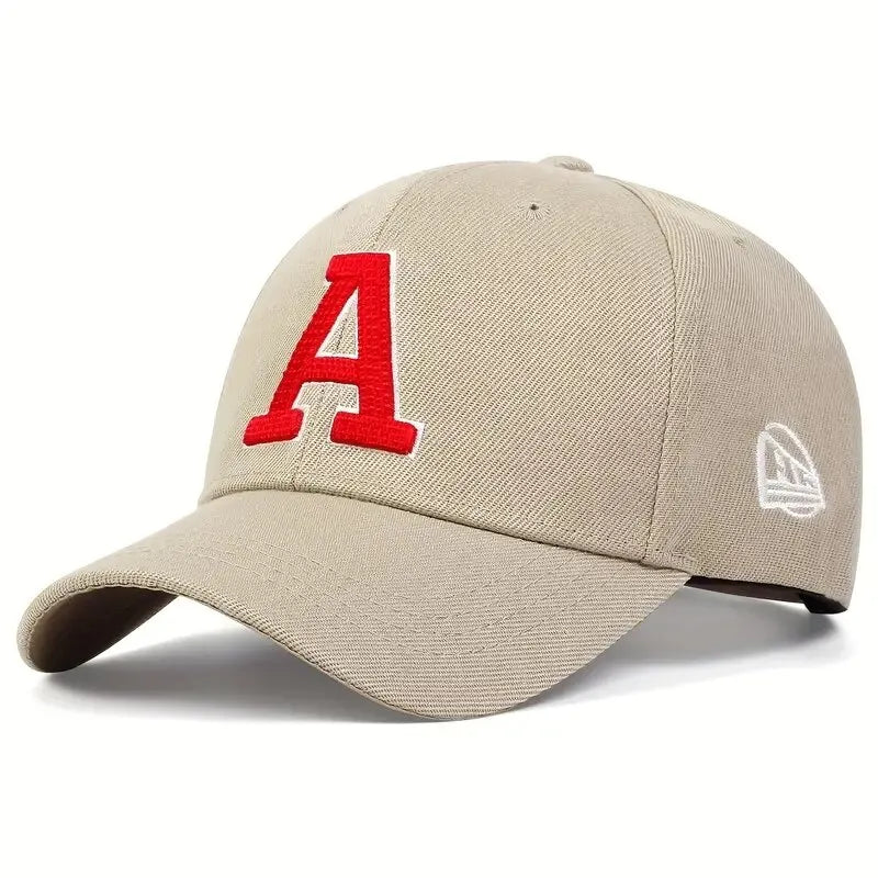Unisex A Leter Embroidery Baseball Caps Spring Autumn Outdoor