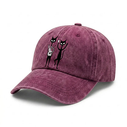 Black Cat Music Baseball Cap