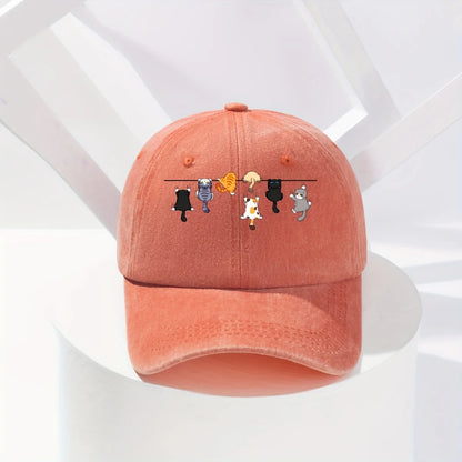 Super Cute Cat-Themed Baseball Cap