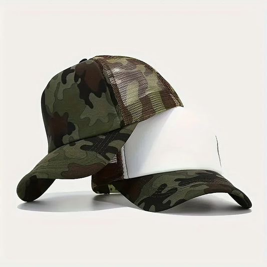 Camouflage Breathable Mesh Truck Driver Baseball Hat