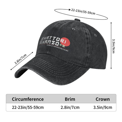 Hattori Hanzo Sushi And Swordsmithing Sun Baseball Cap