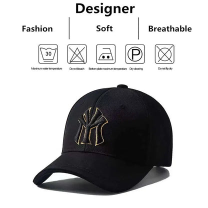 Unisex Three Dimensional Edging Letter Embroidery Baseball Hats