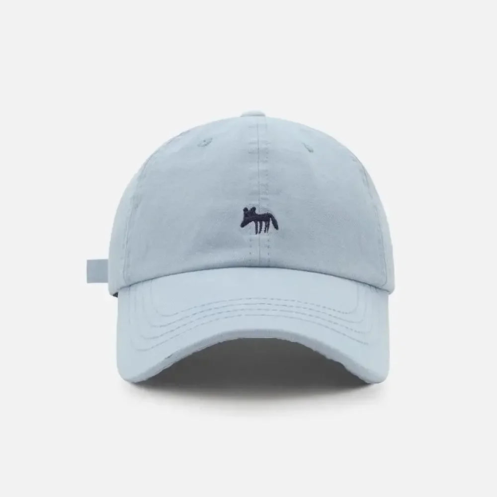 Retro Embroidered Embroidery Baseball Cap Animals Peaked Cap Canvas Baseball Hat