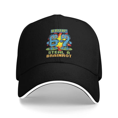 Meme 67 Six Seven 6 7 Steal a Brainrot Los 67 Baseball Caps
