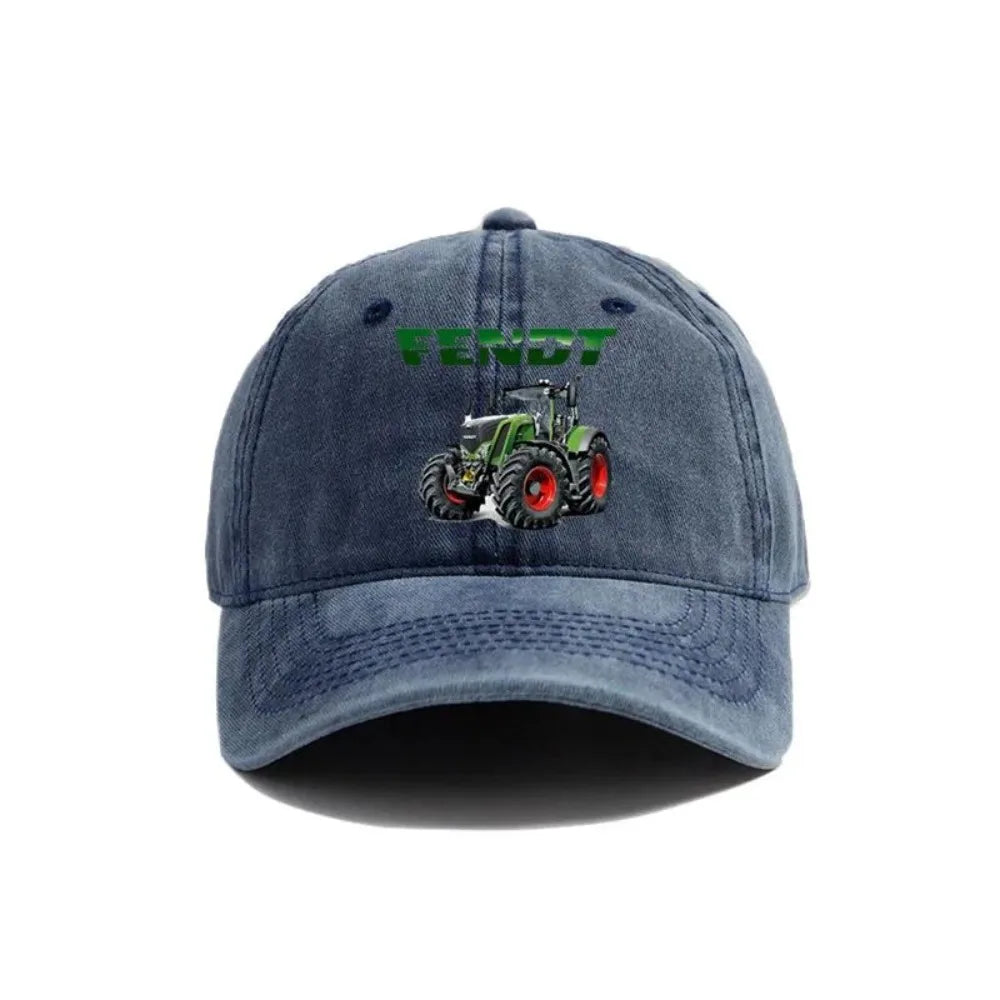 Fendt Agricultural Farming Tractors Distressed Baseball Cap