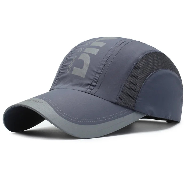 Summer Men Baseball Cap Sport Running Quick Drying Hat Man Women