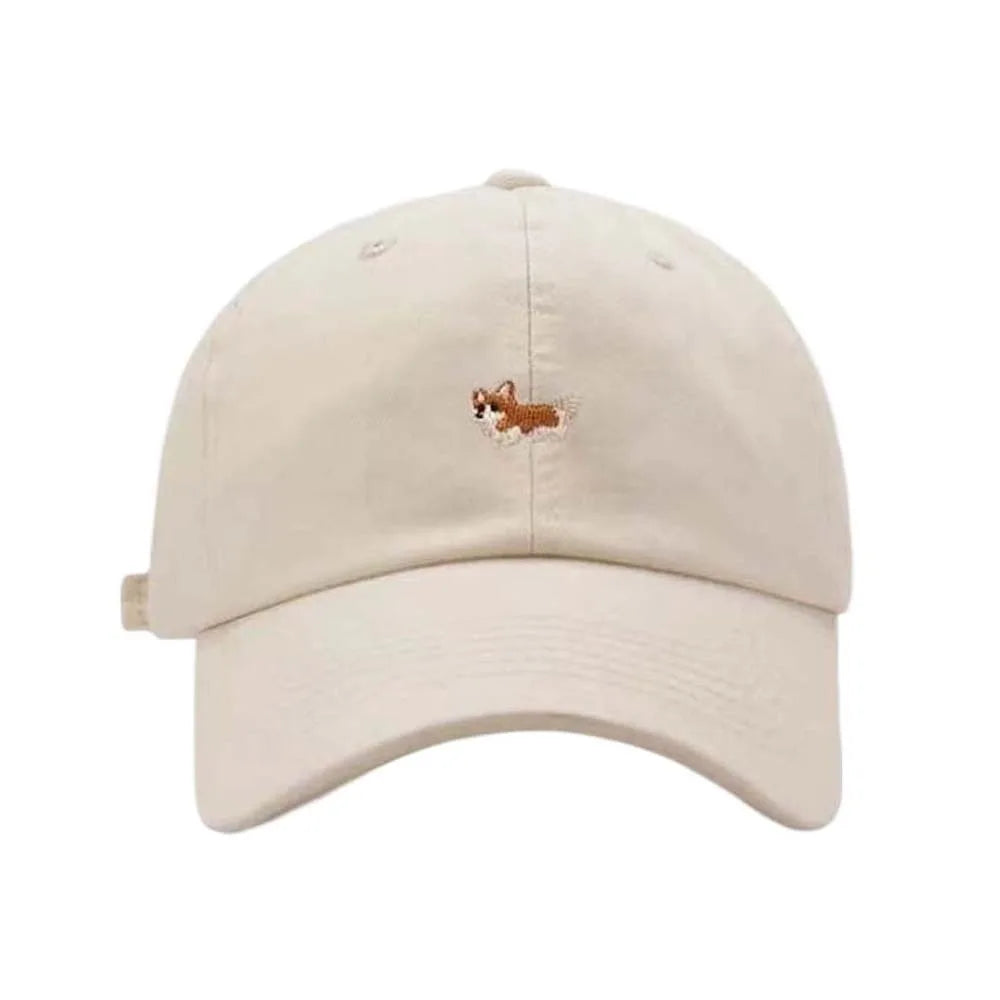 Trendy Dog Women Baseball Hat Breathable Cotton Men Sunshade Hat